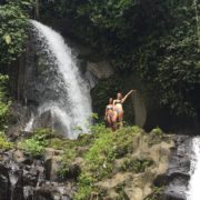 Beautiful waterfall in bali
