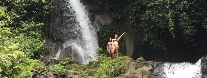 Beautiful waterfall in bali