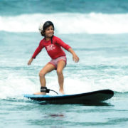 surfing with kids in bali